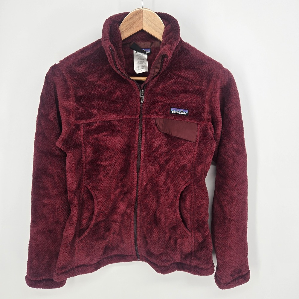 Patagonia R2 Regulator Full Zip Fleece Small Burgundy High Pile Polartec Jacket